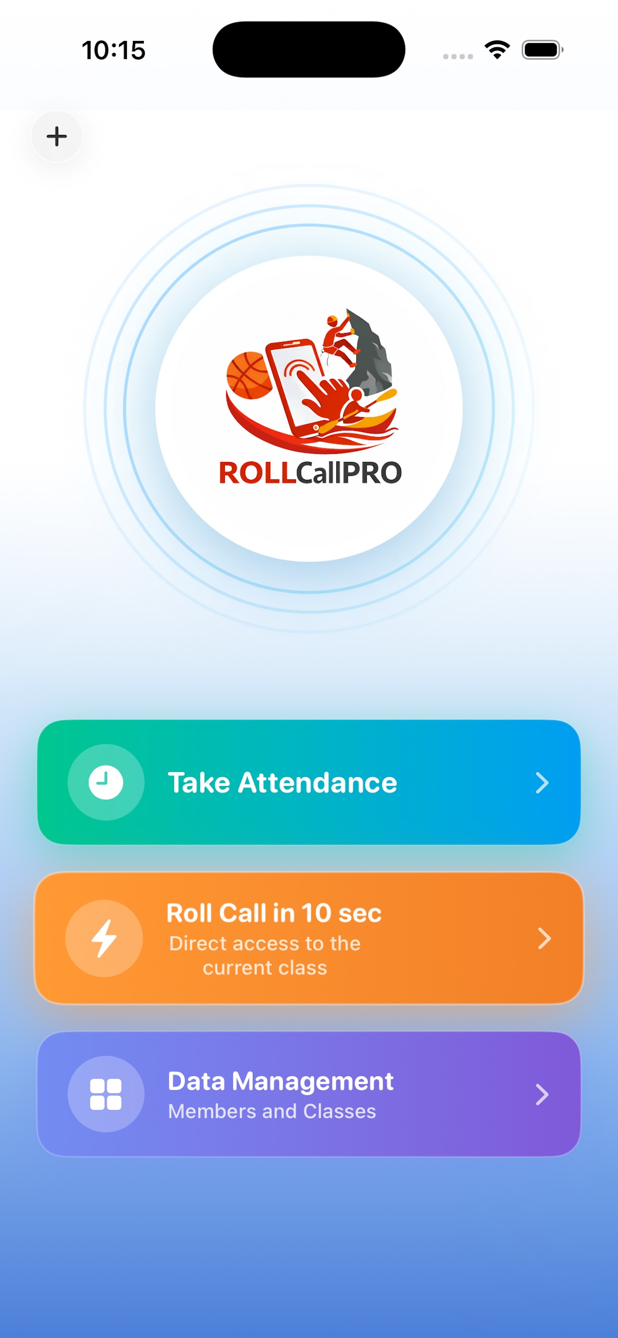 Screenshot of the ROLL Call PRO app